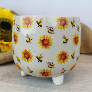 SUNFLOWER PLANT POT WITH FEET