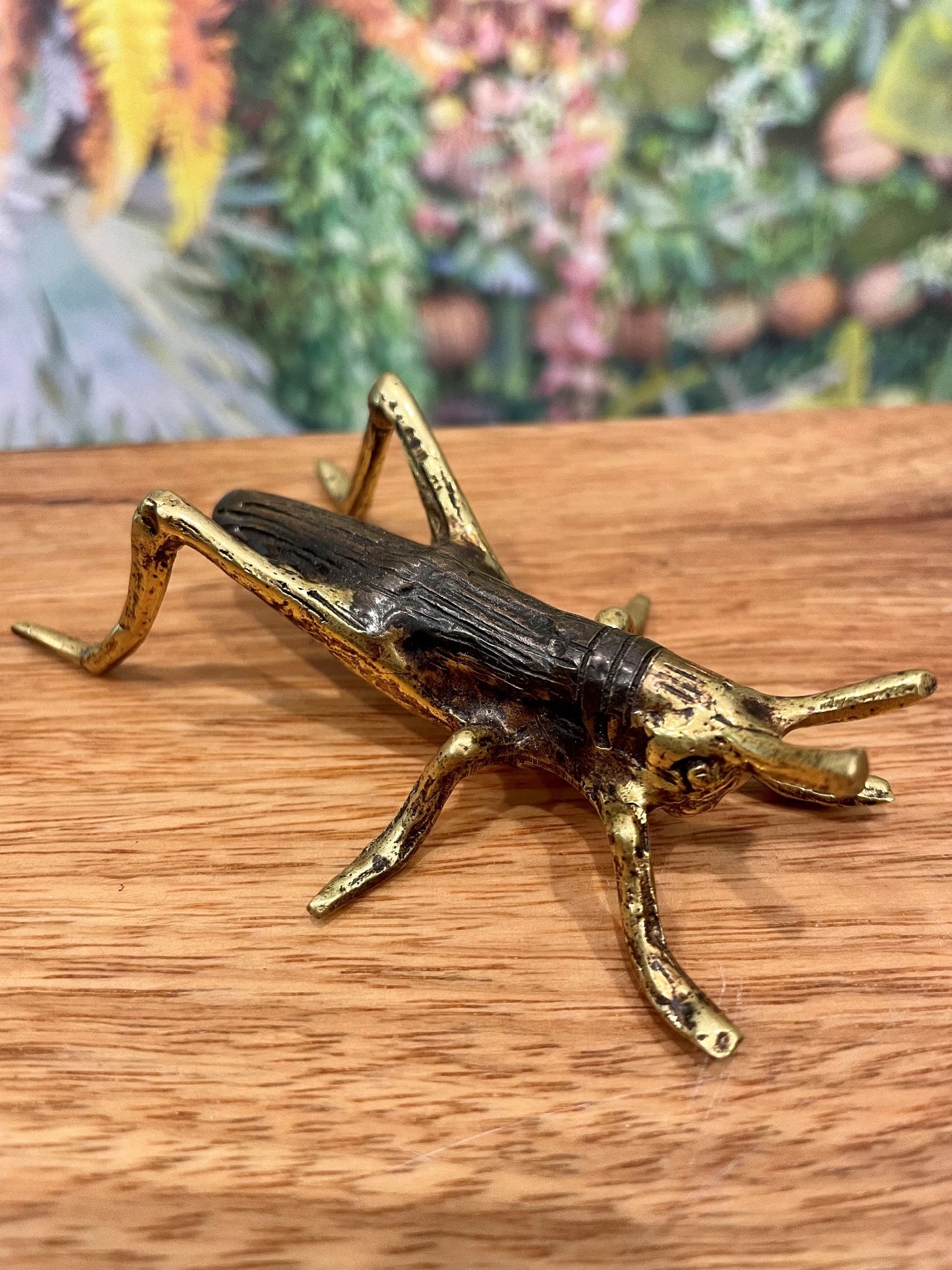Brass Grasshopper - Antique Finish 