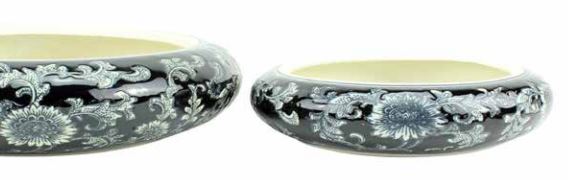 Persian Floral Black Bowl [Sz:Small]