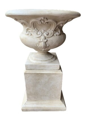 ST MICHELE URN & PEDASTAL [Col:SANDSTONE]