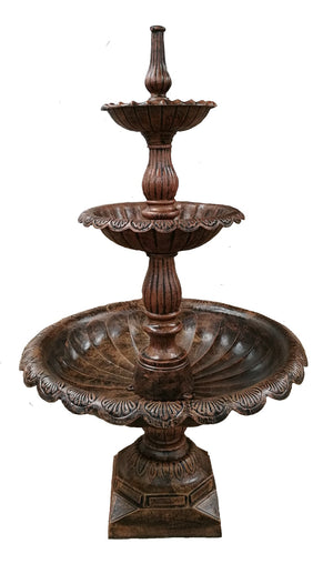 FOUNTAIN LISBON 3 TIER CAST IRON [Col:BLACK BRONZE]