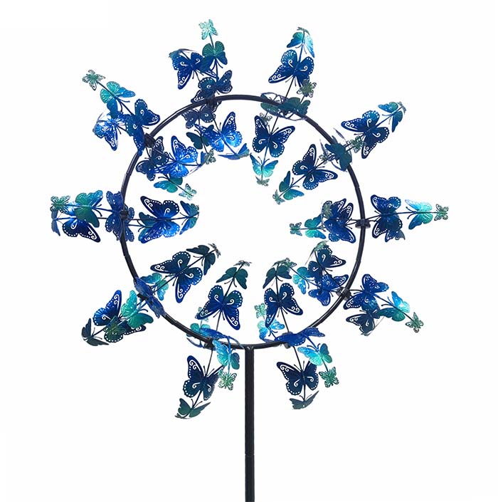 Wind Spinner Butterfly Blue Wave 