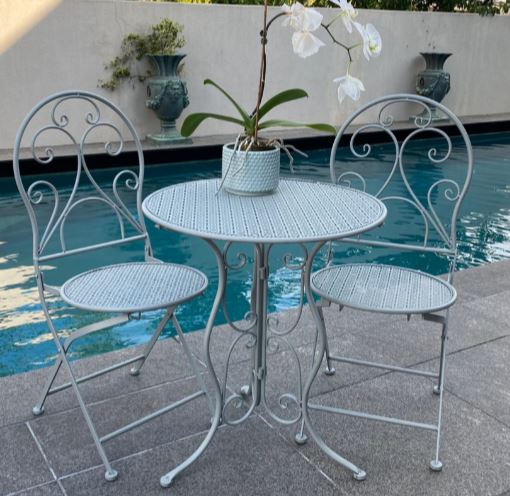 PATIO SETTING MIA GREY 3 PIECE