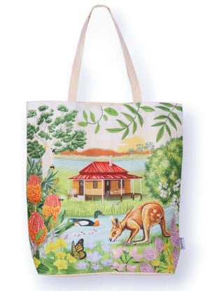 SHOPPING TOTE BAG GIGGLES RIVER 