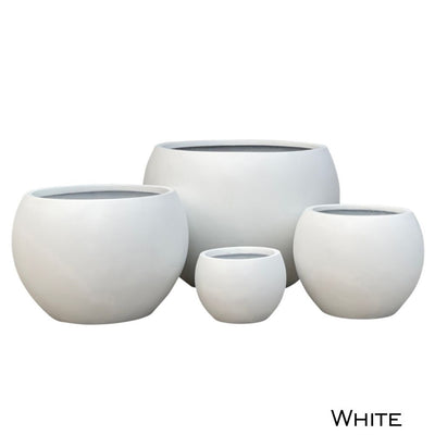 SAXON BALL PLANTER [Sz:Small Col:WHITE]