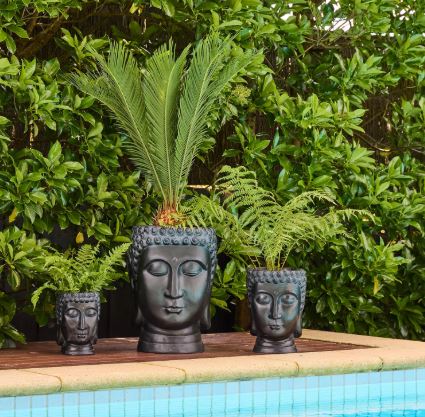 BALINESE PLANTER [Sz:Small Col:BLACK]