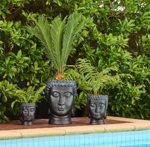 BALINESE PLANTER [Sz:Small Col:BLACK]