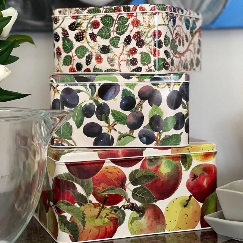 EMMA BRIDGEWATER - Cake Tins Square Set 3 - FRUITS
