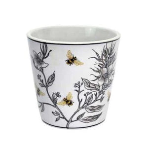 Fleaurs Aux Abeilies Round Pot Small