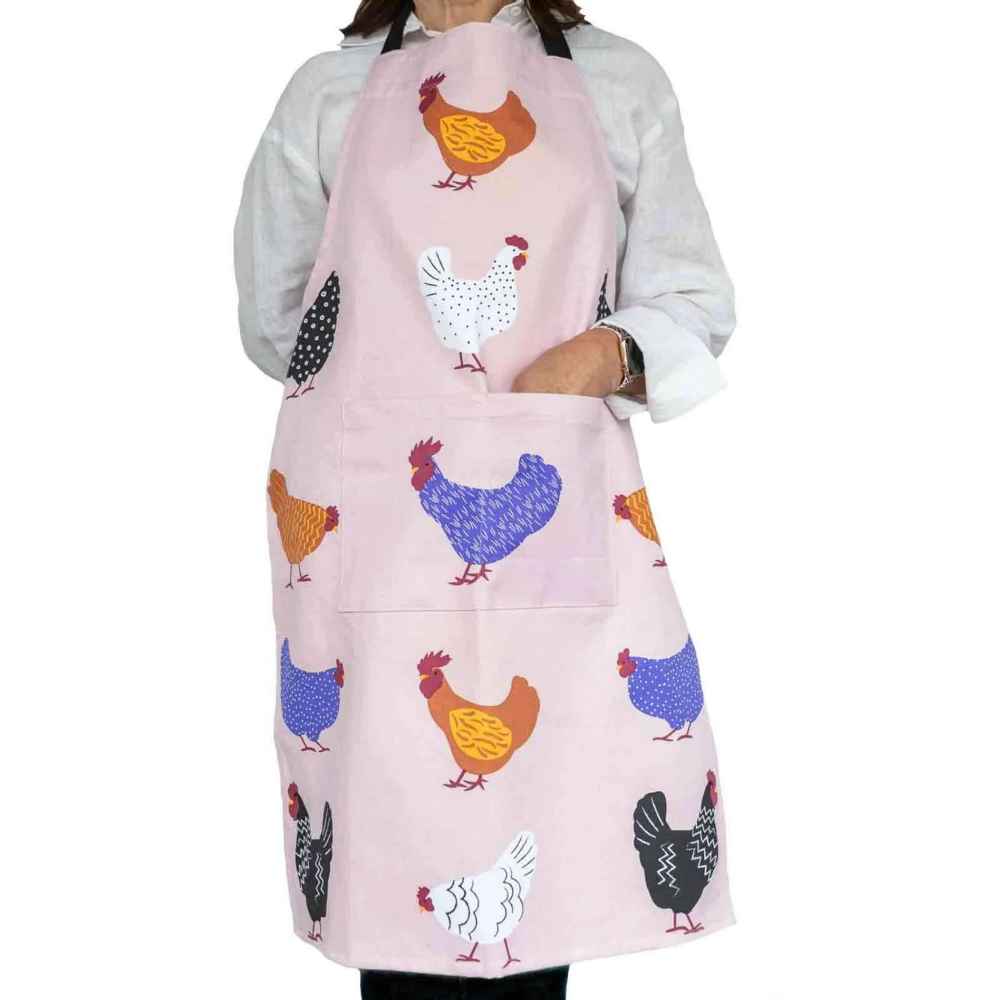 APRON (HEAVY DRILL) - BRIGHT HENS 