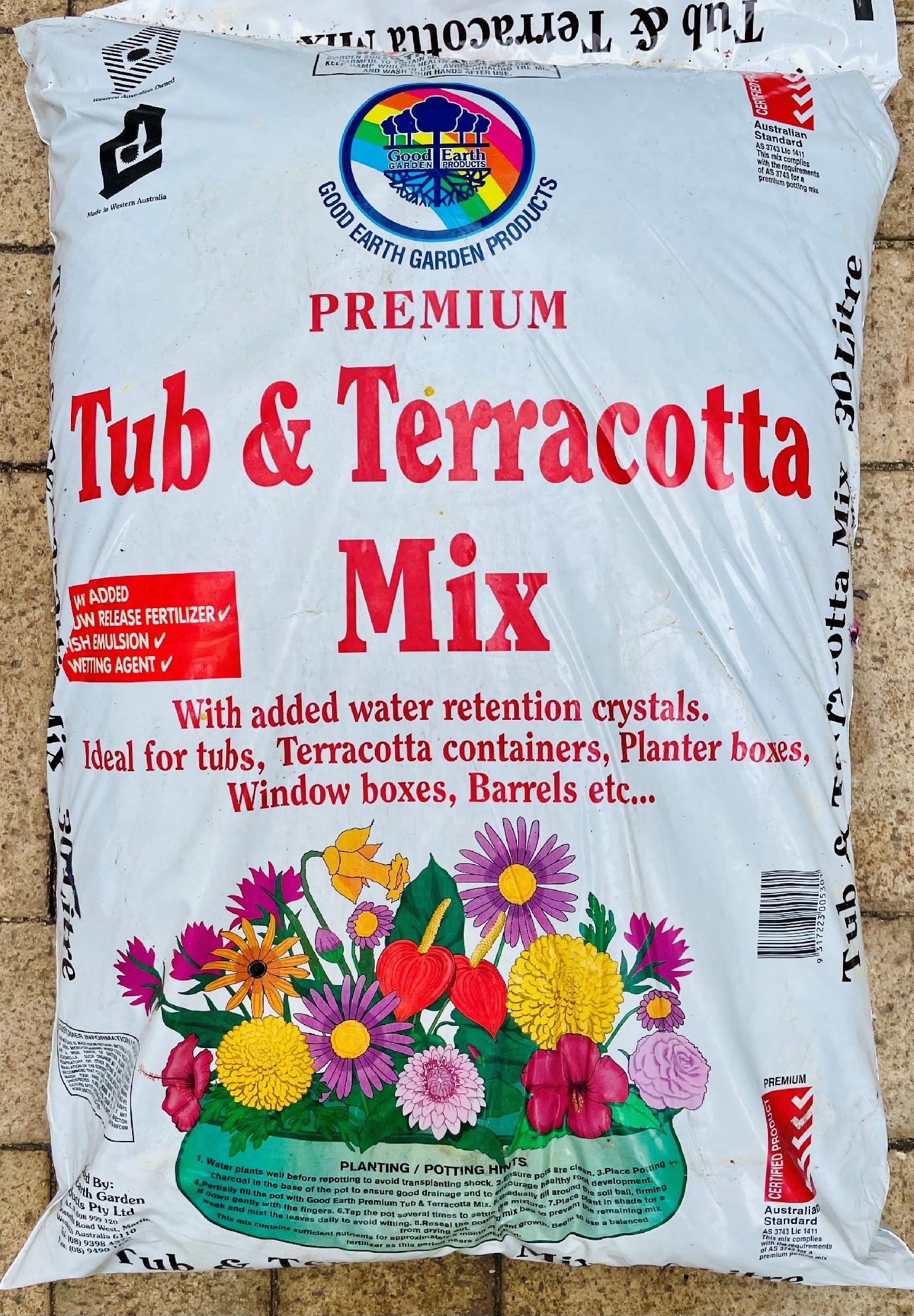 30 Lt Tub And Terracotta Potting Mix