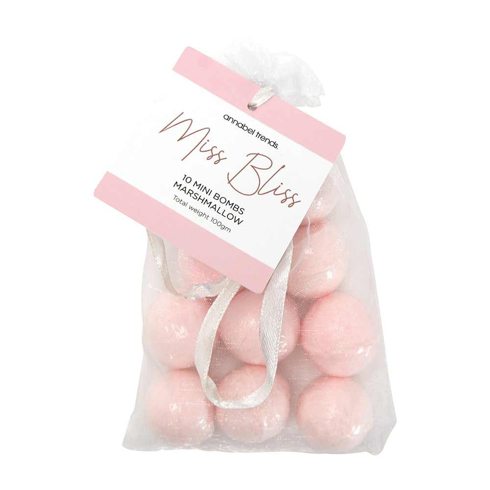 MISS BLISS - BATH BOMB MINI MARSHMALLOW 10pcs