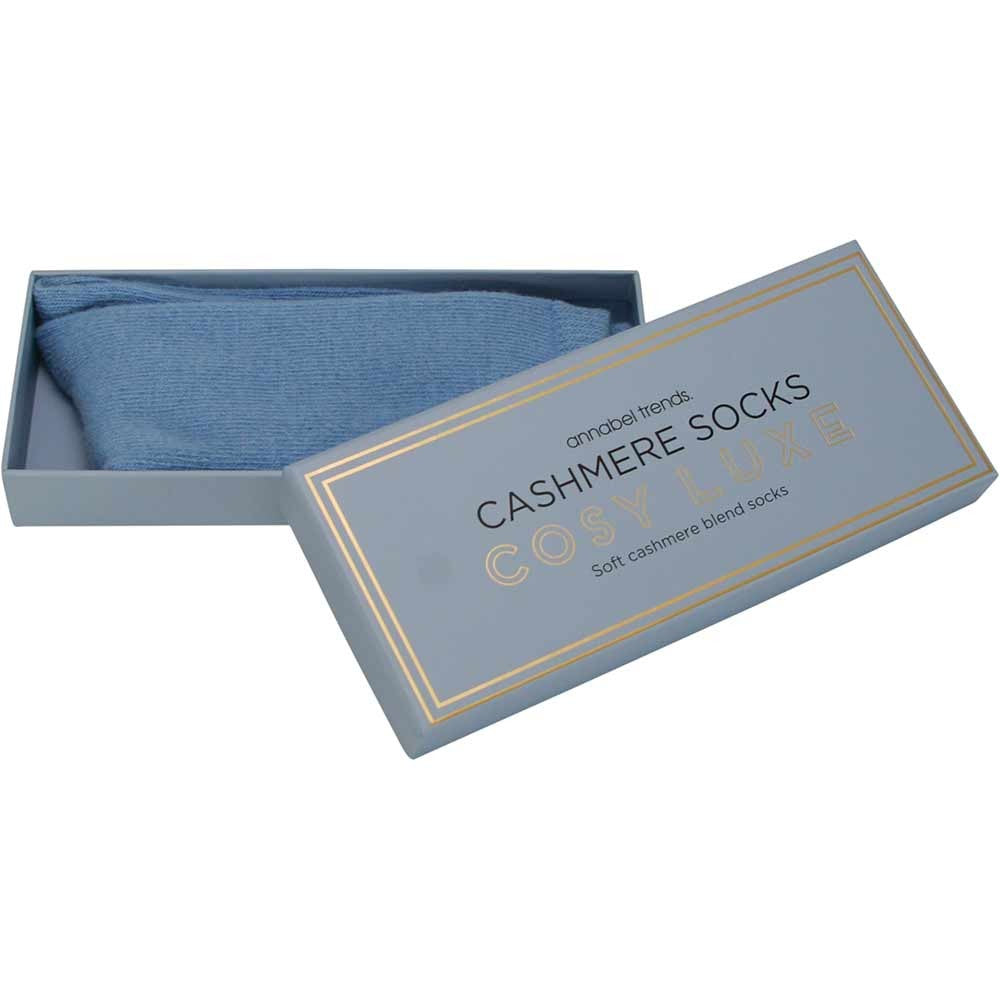 SOCKS COSY LUXE CASHMERE - DUSTY BLUE