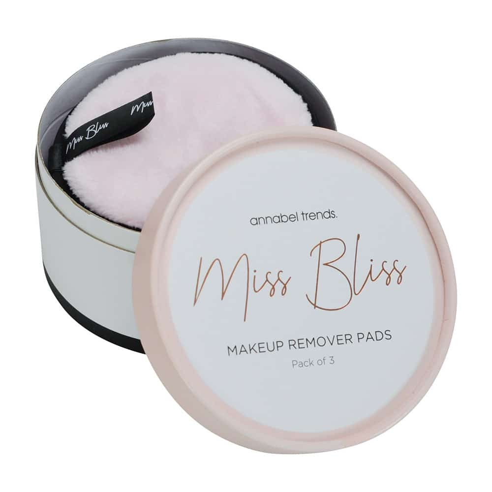 MISS BLISS MICRO FIBRE - MAKEUP PADS TUB 3PC