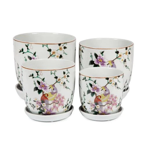 Tulip Pot w/scr - Parrot
