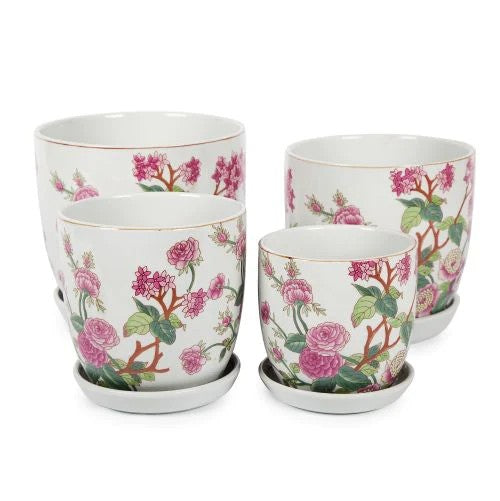 Tulip Pot w/scr-Peony [Sz:Small]