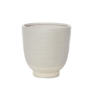 RIBA PLANTER [Sz:D10.5CM Col:WHITE]