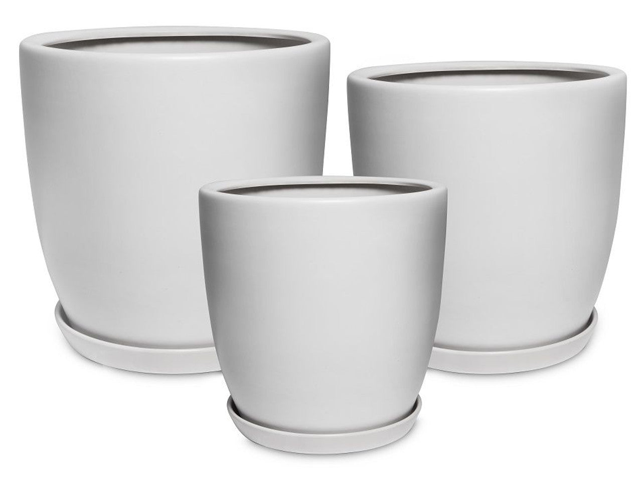 STRATEN PLANTER WITH SAUCER [Sz:Small]