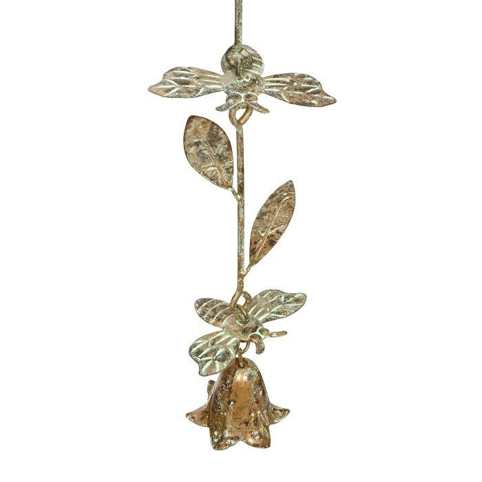Bee Hanging Chain Rust