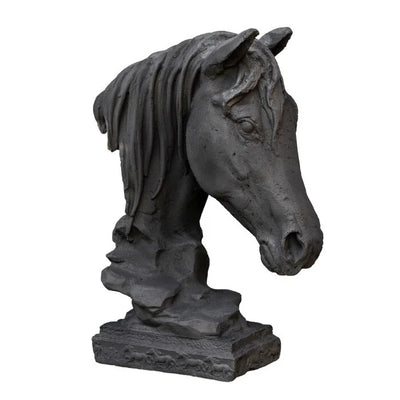 HORSE HEAD CAST IRON [Col:BLACK]