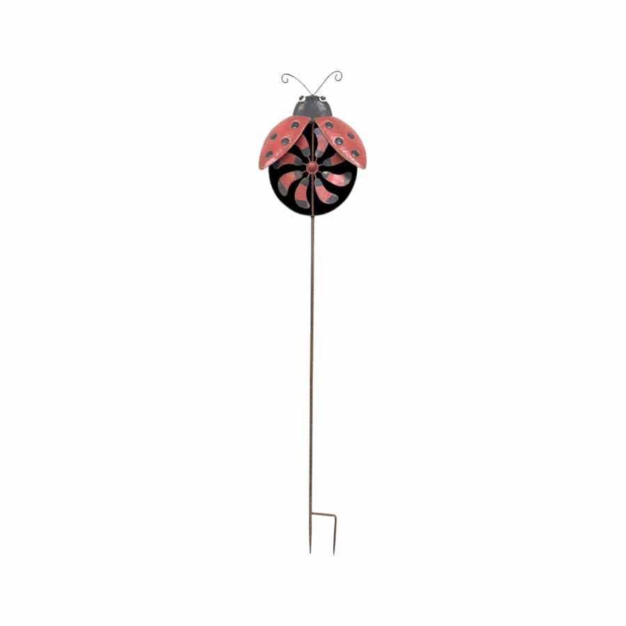 Ladybird Wind-Spinner on Stake
