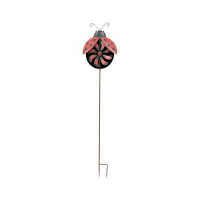 Ladybird Wind-Spinner on Stake