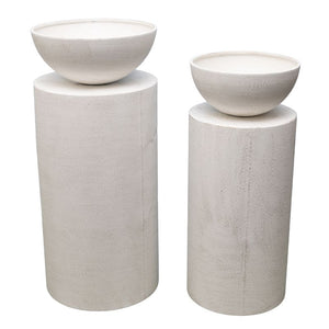 Round Pillar with Planter [Sz:Small]