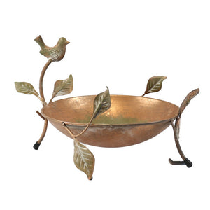 LEAF AND BIRD BIRDBATH