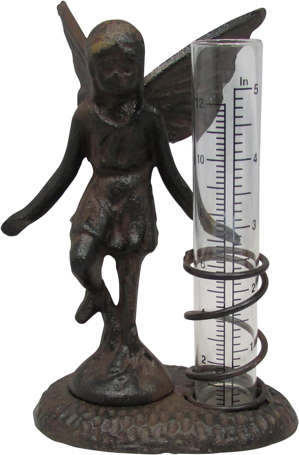 CAST IRON FAIRY RAIN GAUGE