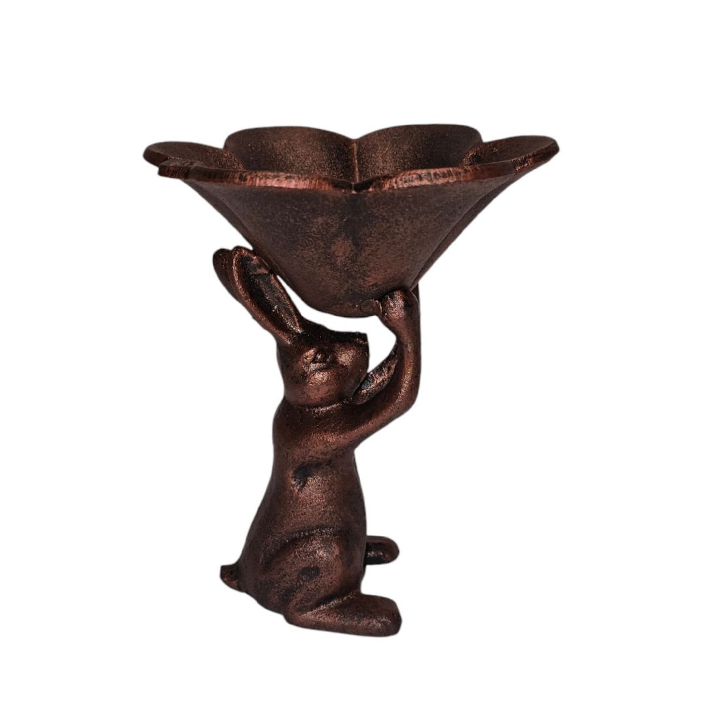CAST IRON RABBIT BIRDFEEDER