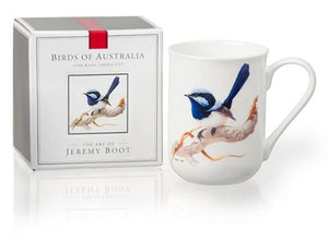 fine bone china cup - blue wren