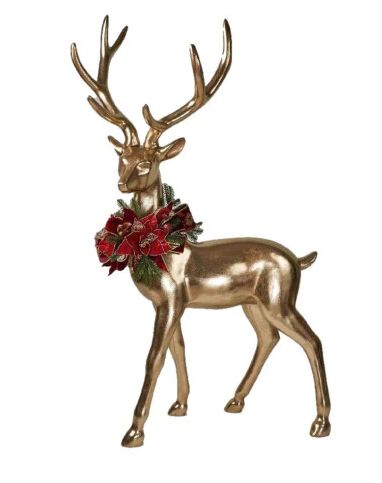 GOLDEN DEER WITH WREATH  155cm